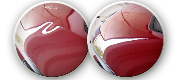 usuwanie wgnieceń po gradobiciu